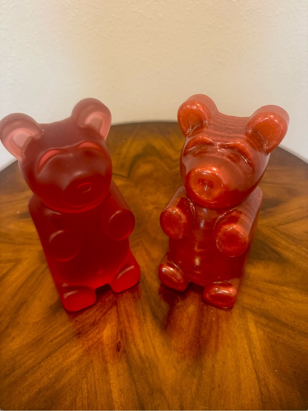 Pop Art Gummy Bear Resin Figurines 7 1/2” set of 2